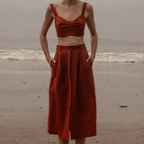 Calvi Top - Sienna Silk & Hemp - Heidi Merrick