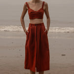 Camille Skirt - Sienna Silk & Hemp - Heidi Merrick
