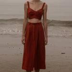Calvi Top - Sienna Silk & Hemp - Heidi Merrick