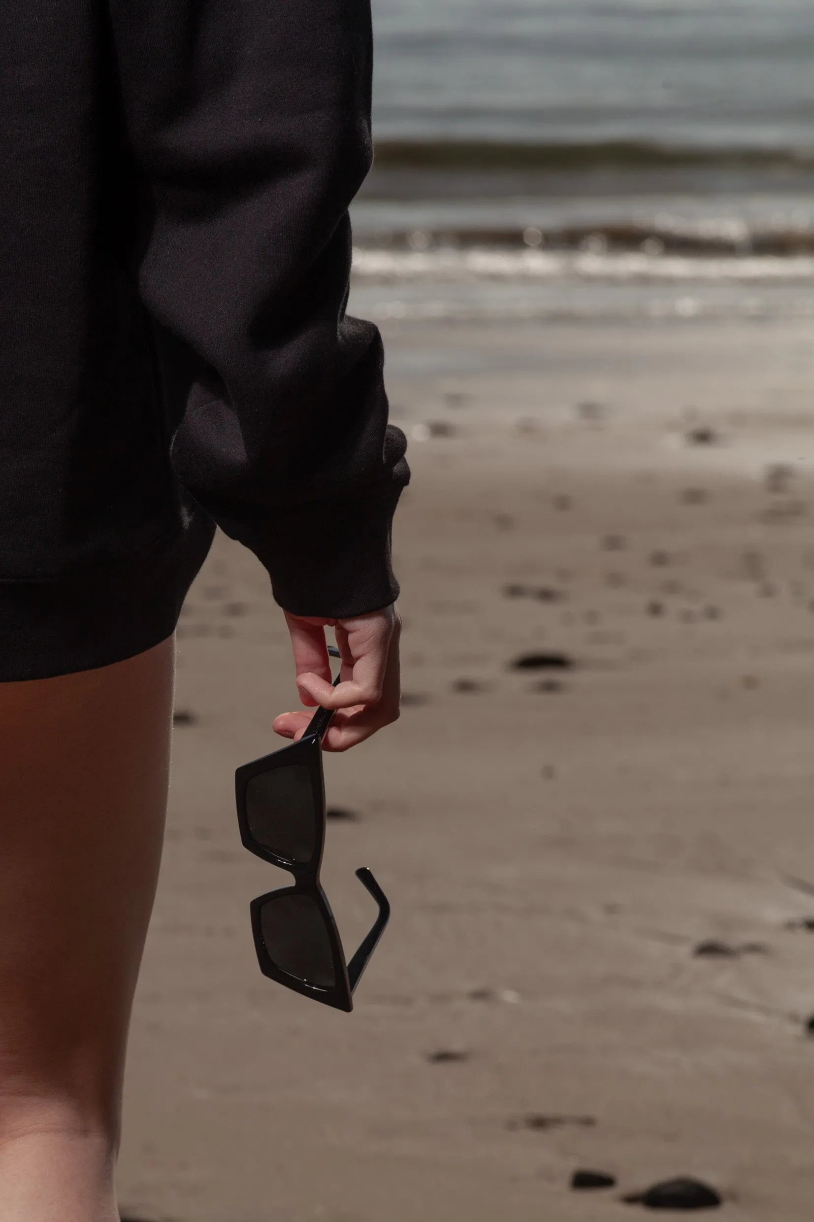 SRF SB Unisex Hoodie - Cream on Black - Heidi Merrick