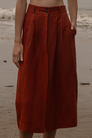 Camille Skirt - Sienna Silk & Hemp