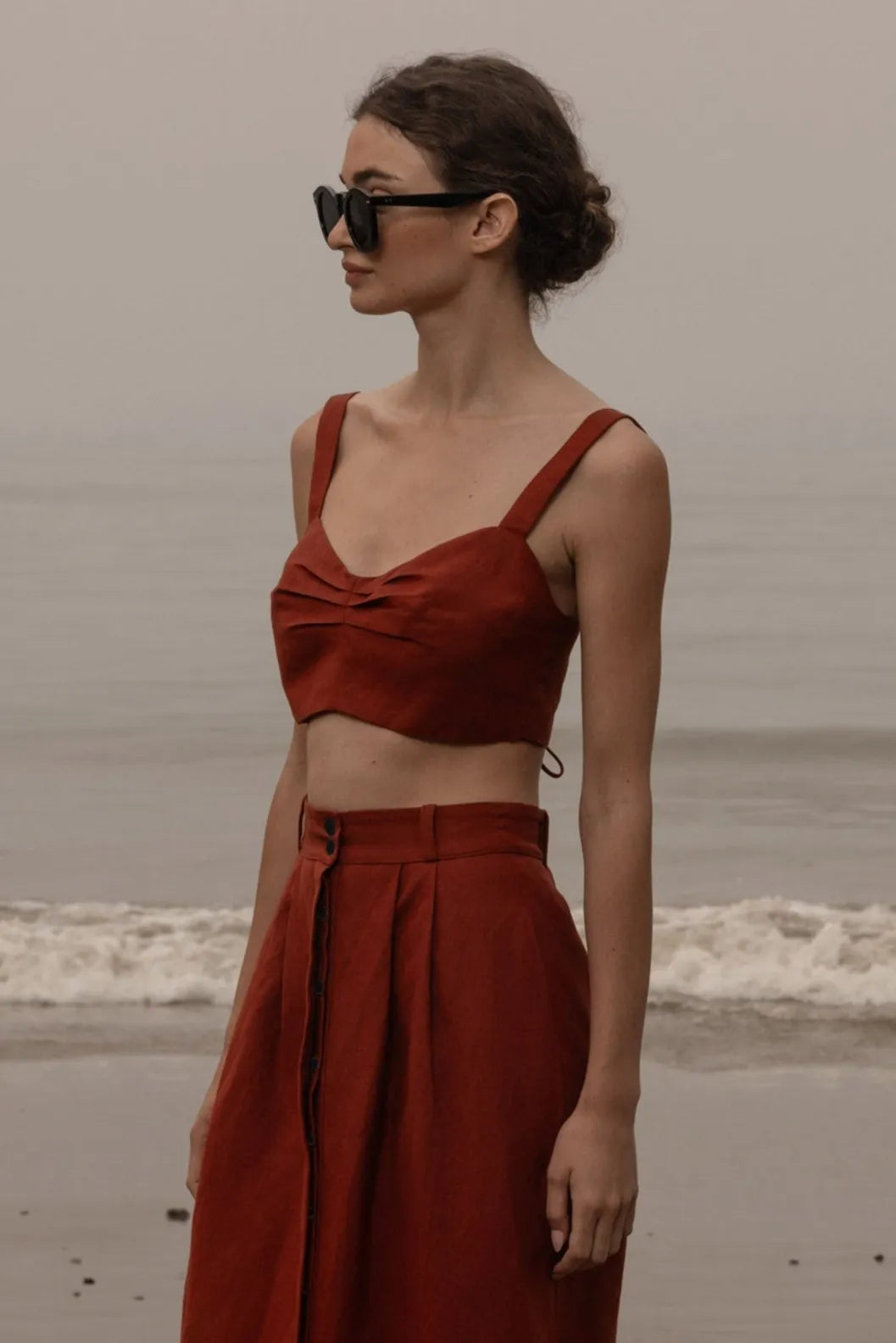 Calvi Top - Sienna Silk & Hemp - Heidi Merrick