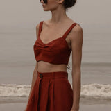 Calvi Top - Sienna Silk & Hemp - Heidi Merrick