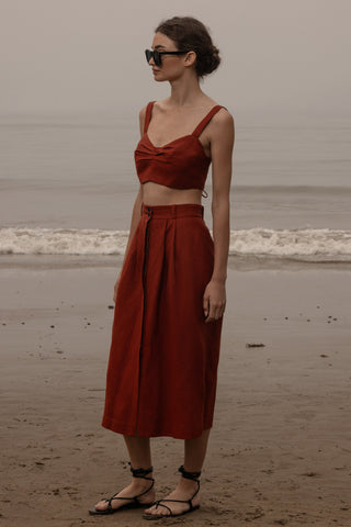 Camille Skirt - Sienna Silk & Hemp