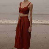 Camille Skirt - Sienna Silk & Hemp - Heidi Merrick