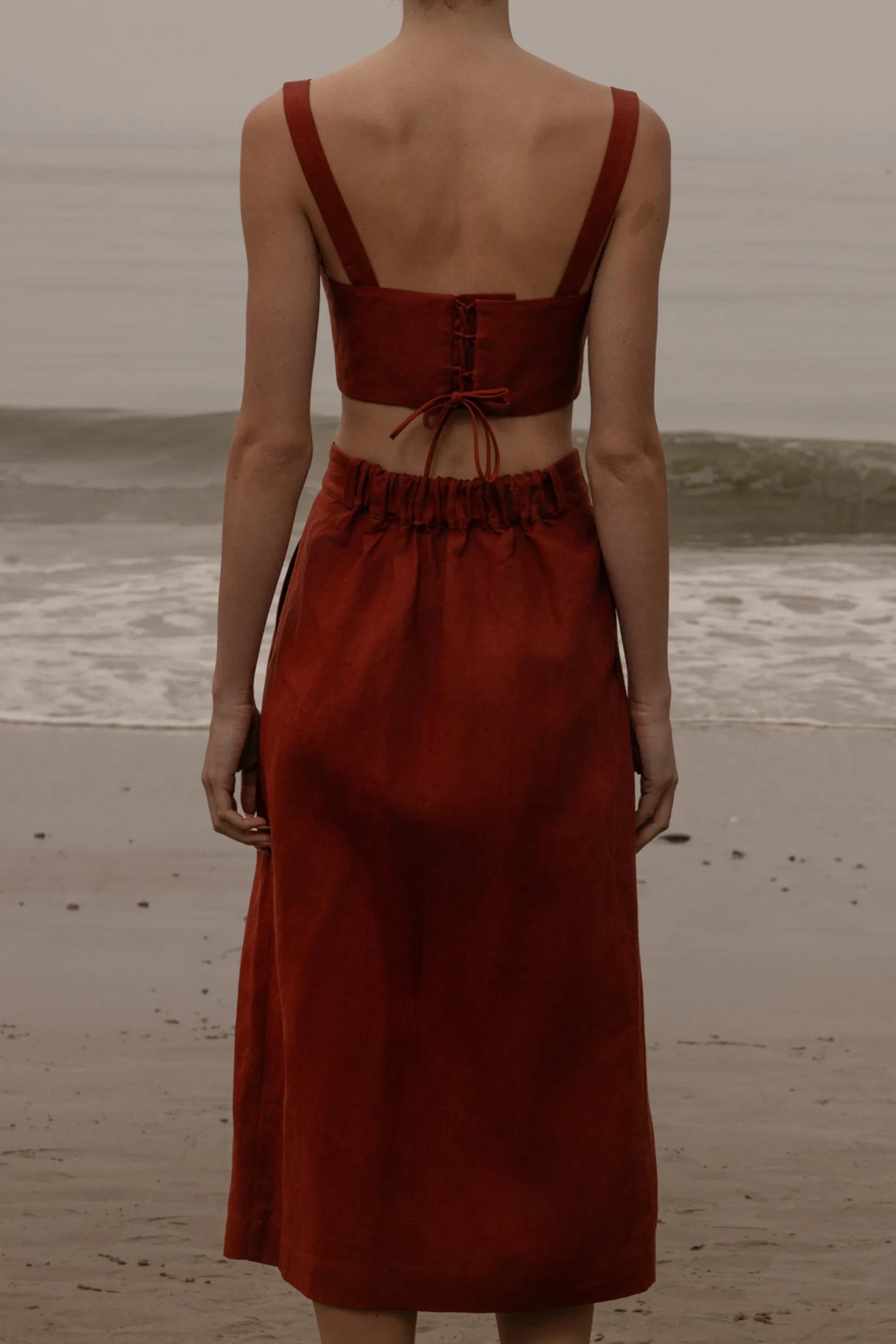 Camille Skirt - Sienna Silk & Hemp - Heidi Merrick