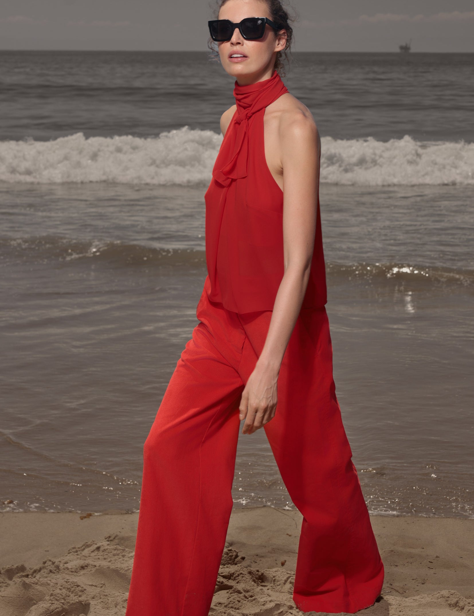 Alix Pant - Vermilion Corduroy