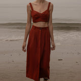 Camille Skirt - Sienna Silk & Hemp - Heidi Merrick