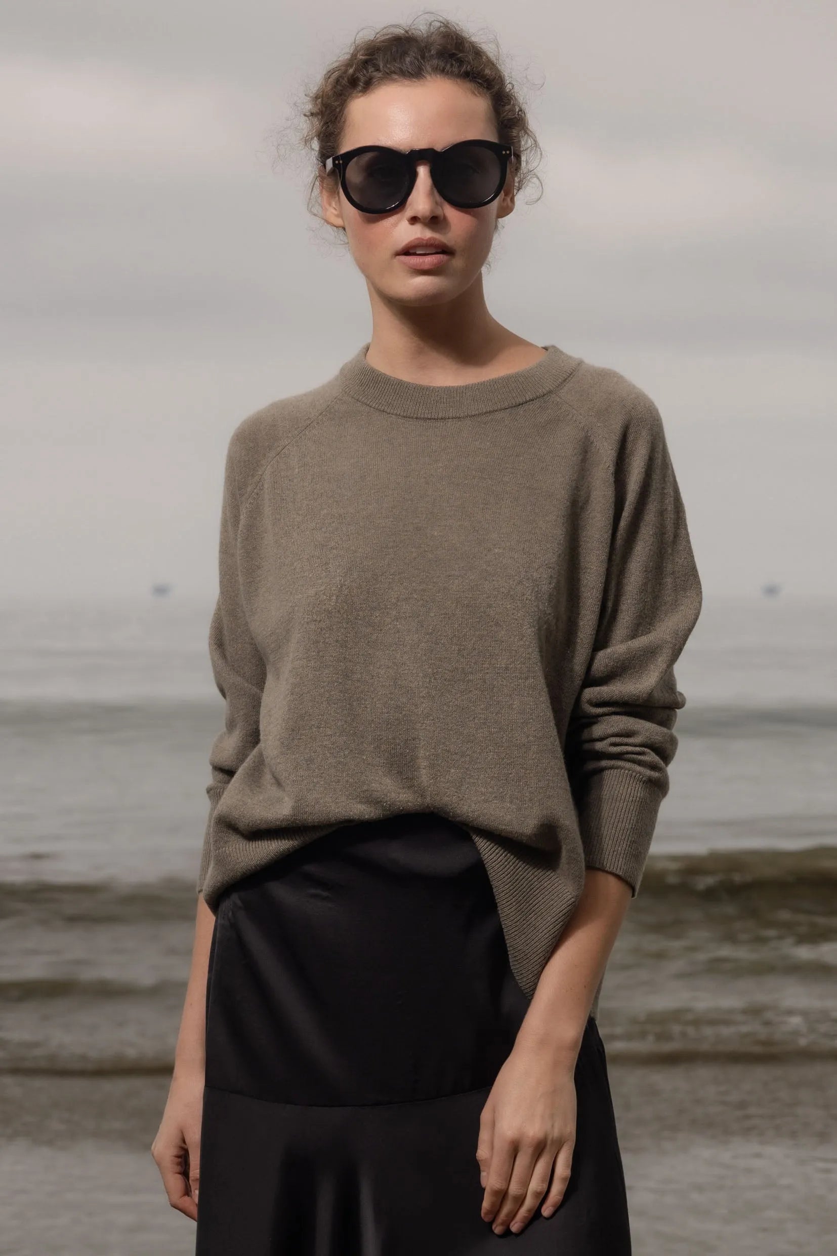 Daily Sweater - Stone - Heidi Merrick