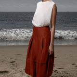 Contessa Skirt - Sienna Silk & Hemp