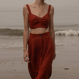 Calvi Top - Sienna Silk & Hemp - Heidi Merrick