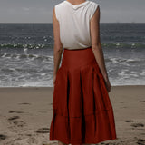 Contessa Skirt - Sienna Silk & Hemp