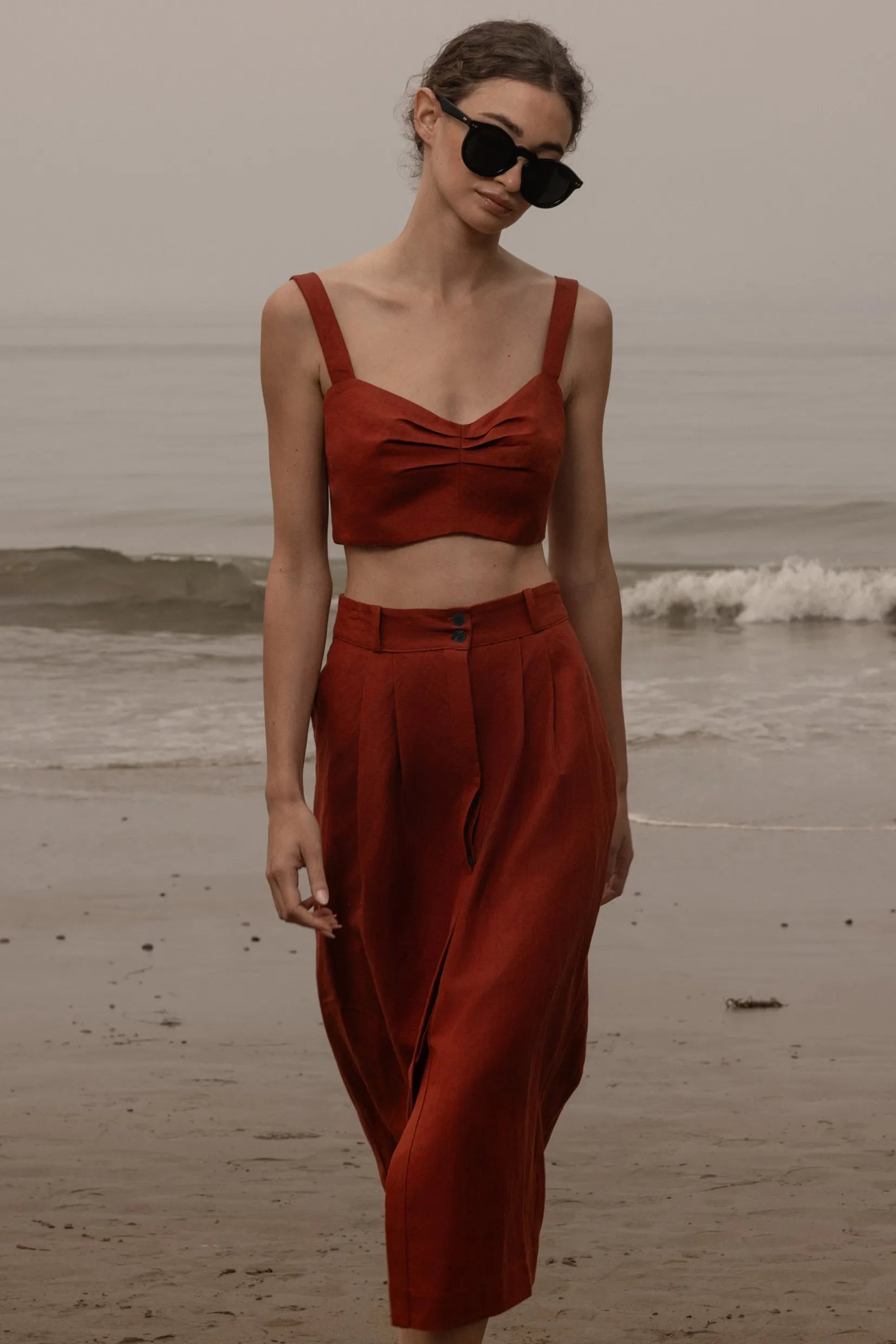 Camille Skirt - Sienna Silk & Hemp - Heidi Merrick