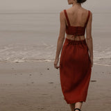 Calvi Top - Sienna Silk & Hemp - Heidi Merrick