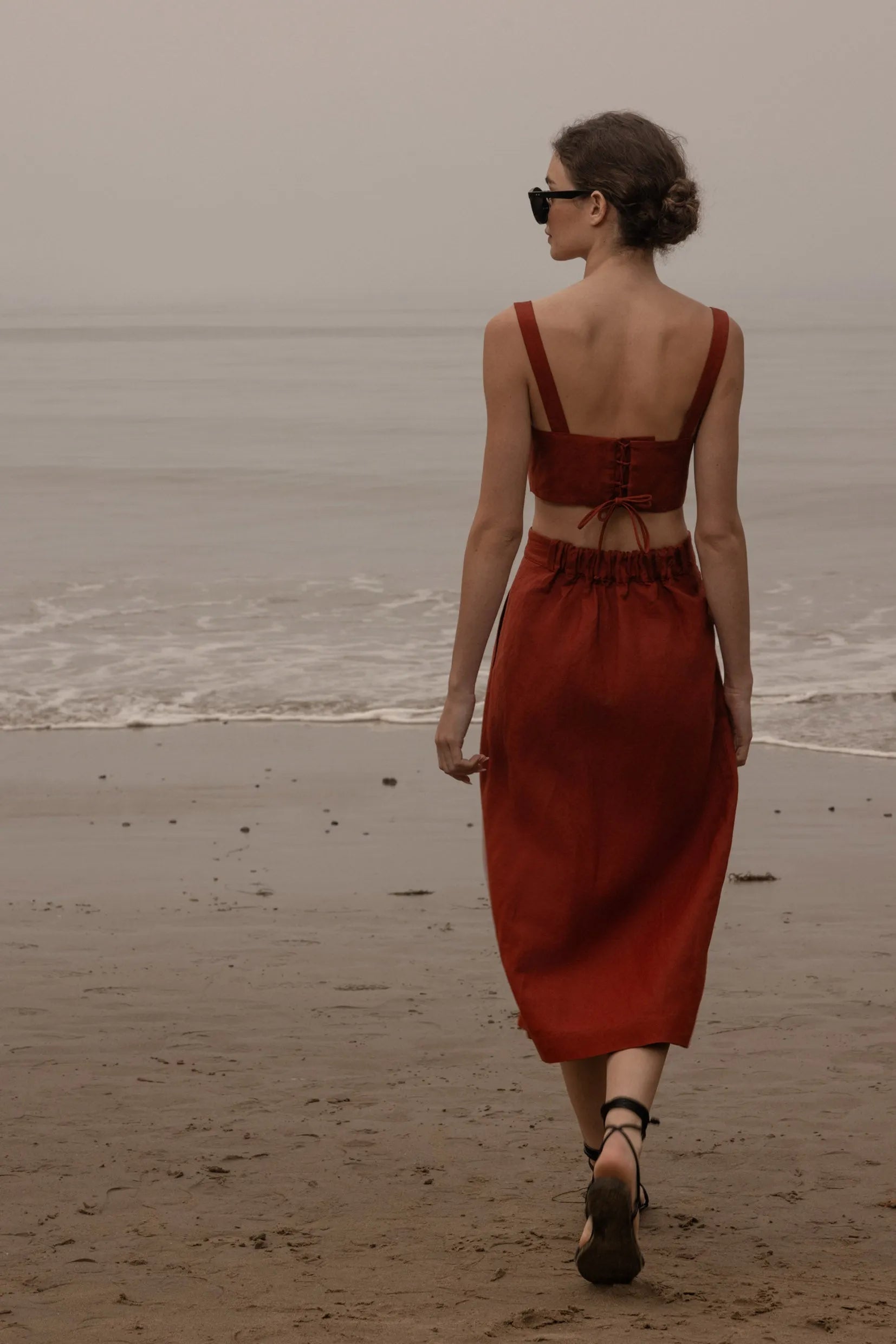 Calvi Top - Sienna Silk & Hemp - Heidi Merrick
