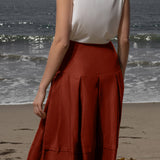 Contessa Skirt - Sienna Silk & Hemp