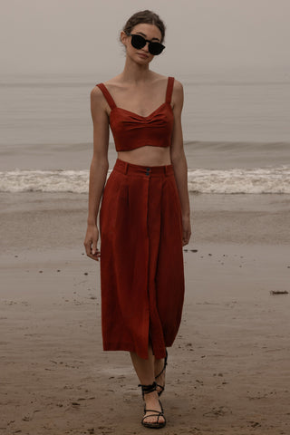 Camille Skirt - Sienna Silk & Hemp