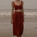 Camille Skirt - Sienna Silk & Hemp - Heidi Merrick