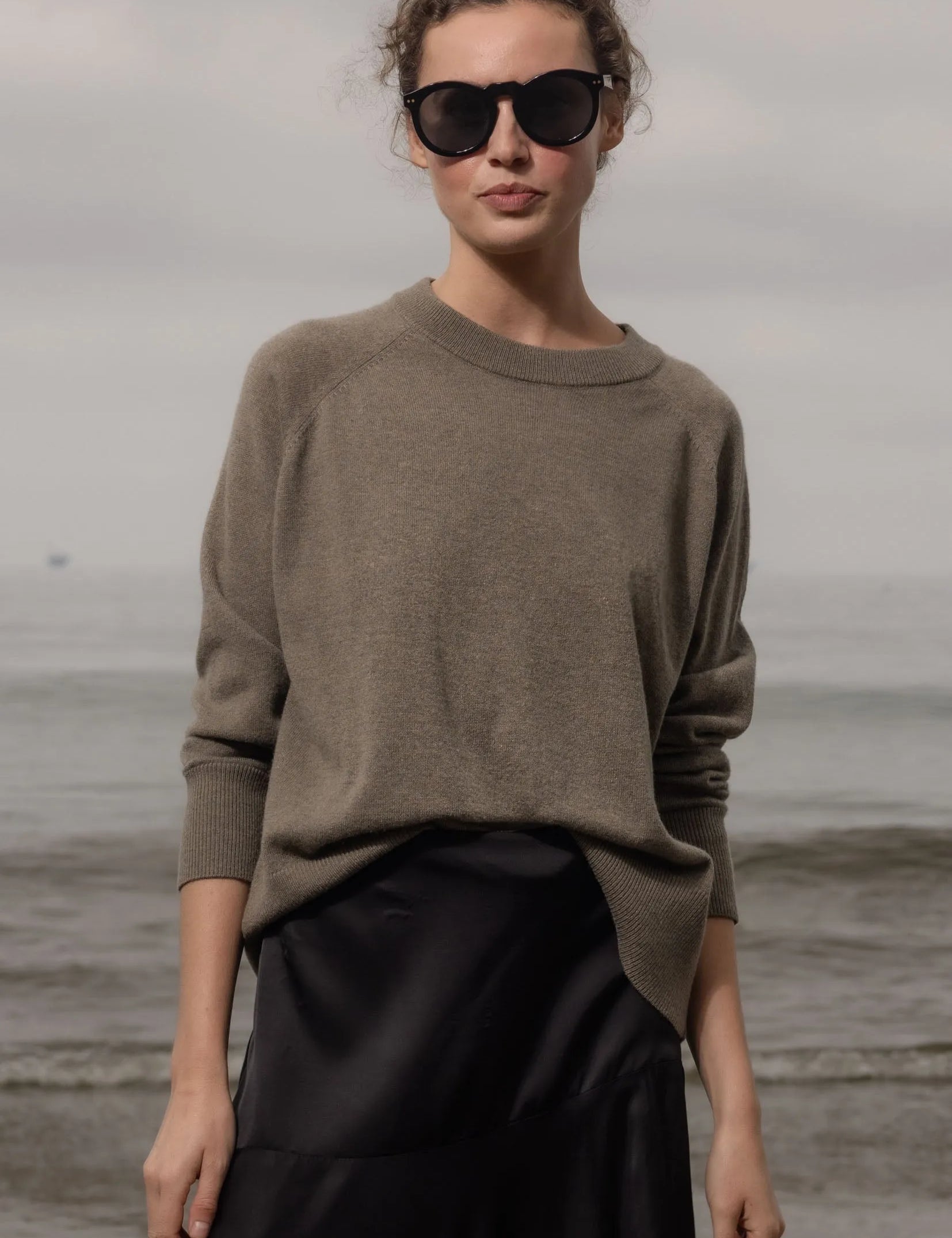 Daily Sweater - Stone - Heidi Merrick