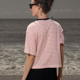 SRF LA Sailor Tee - White & Red Stripes