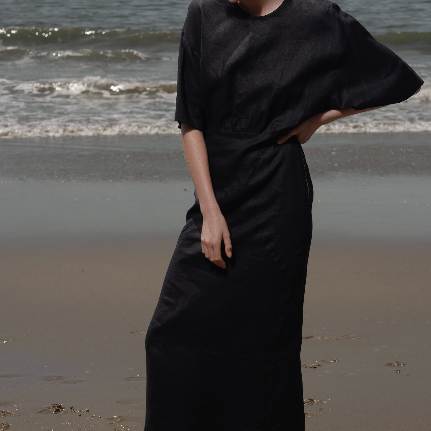 Fauna Dress - Frog Linen - Heidi Merrick