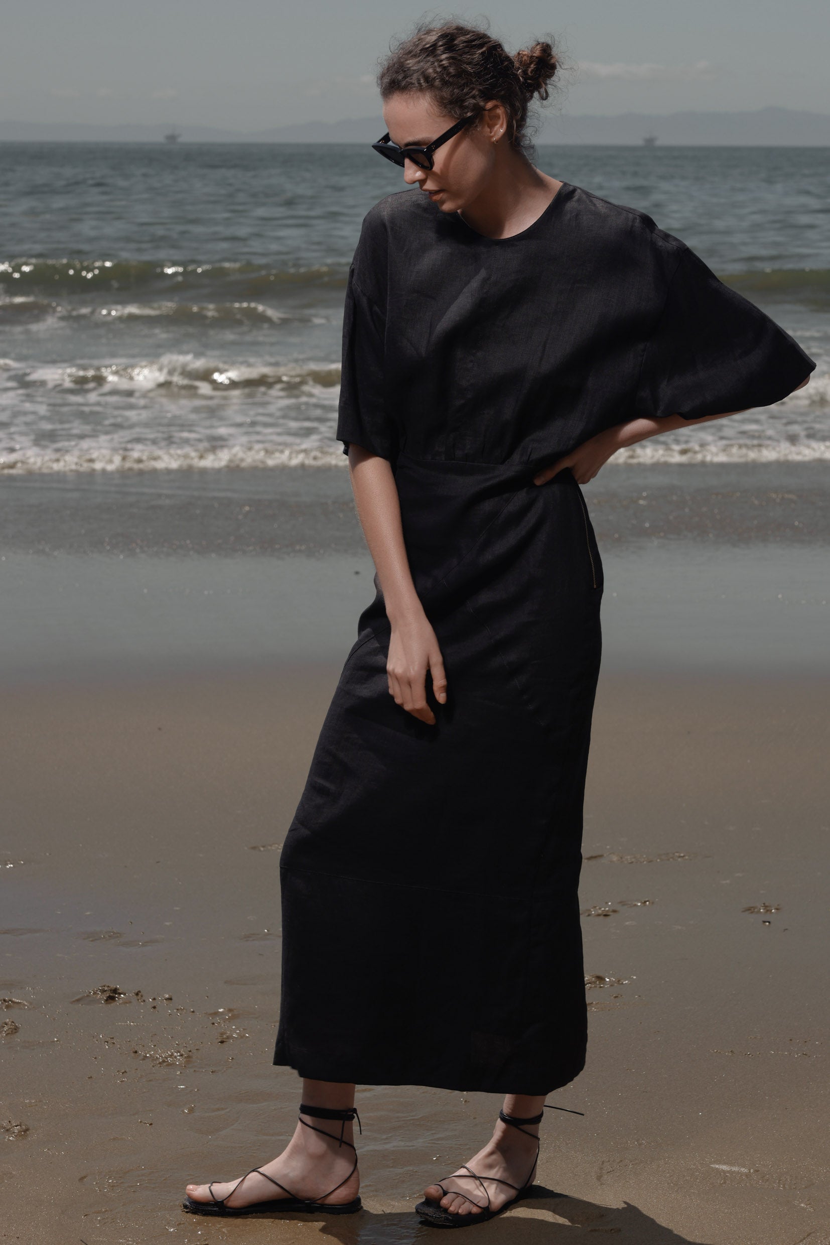 Fauna Dress - Frog Linen - Heidi Merrick