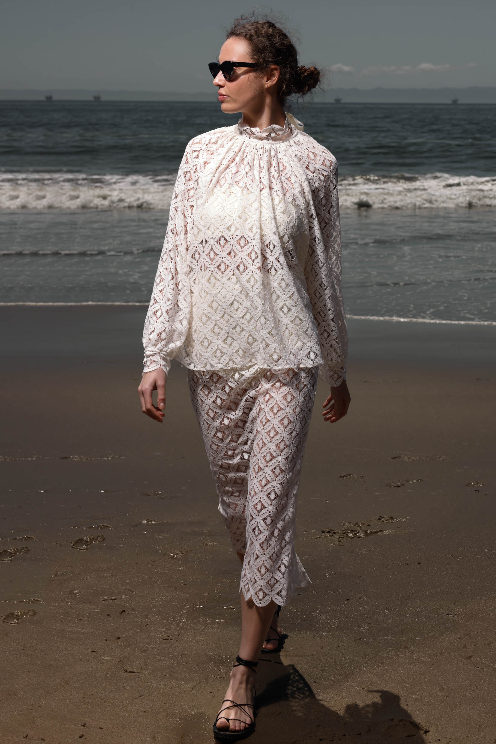 Missive Blouse - Clair de Lune Lace - Heidi Merrick