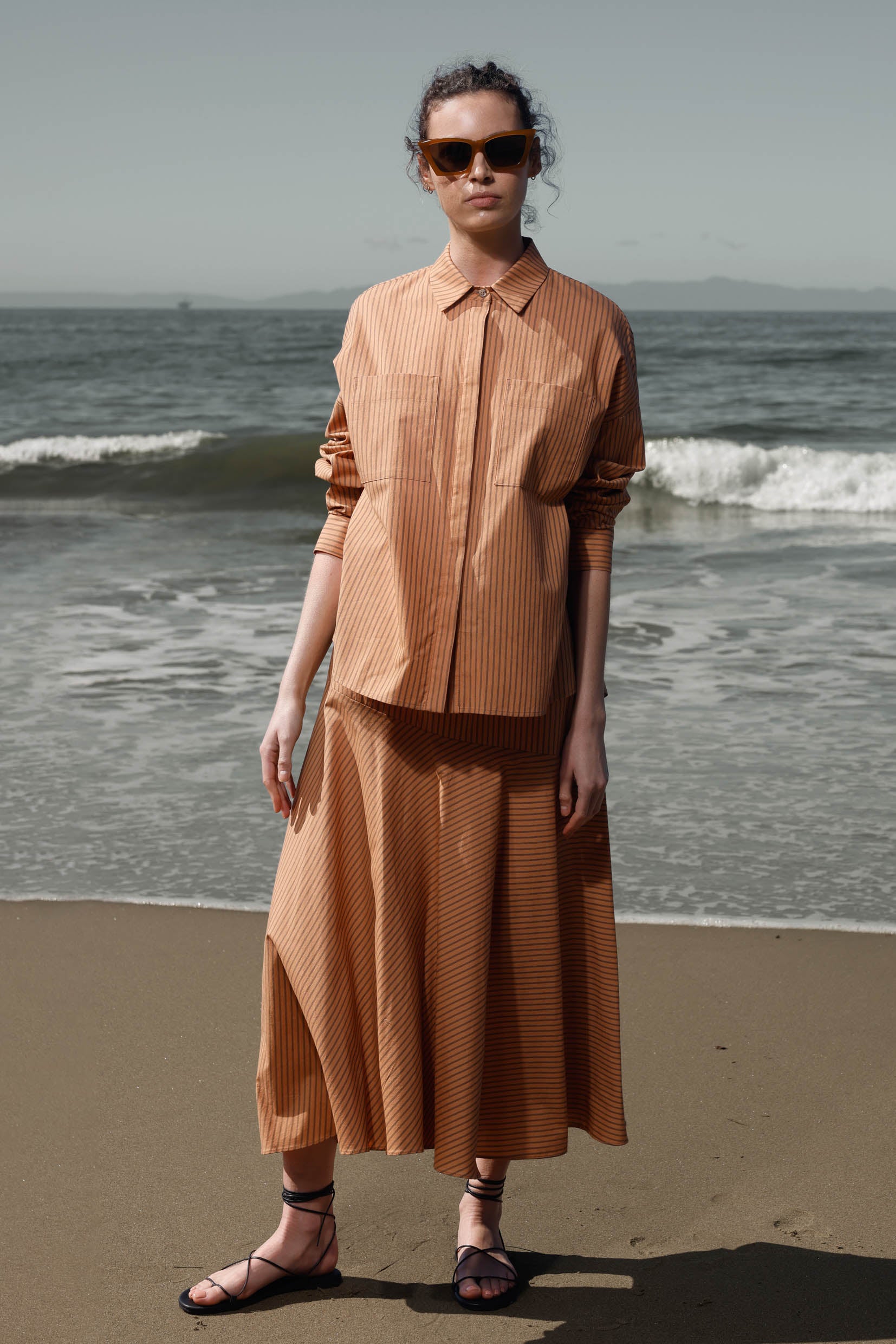Kite Skirt - Ticking Stripe - Heidi Merrick