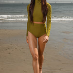 Aegean Rashguard - Frog - Heidi Merrick