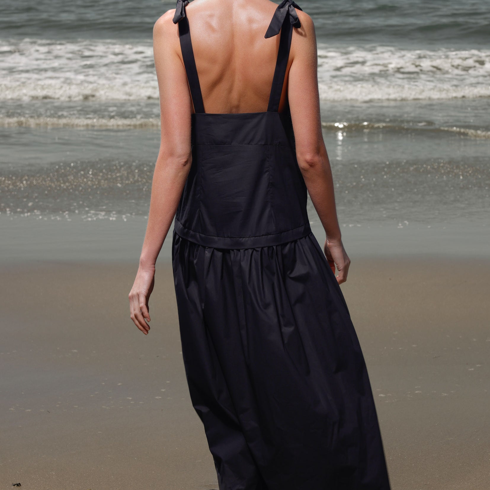 Ballerine Dress - Black Shirting - Heidi Merrick