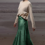 Gale Skirt - Green Moire - Heidi Merrick