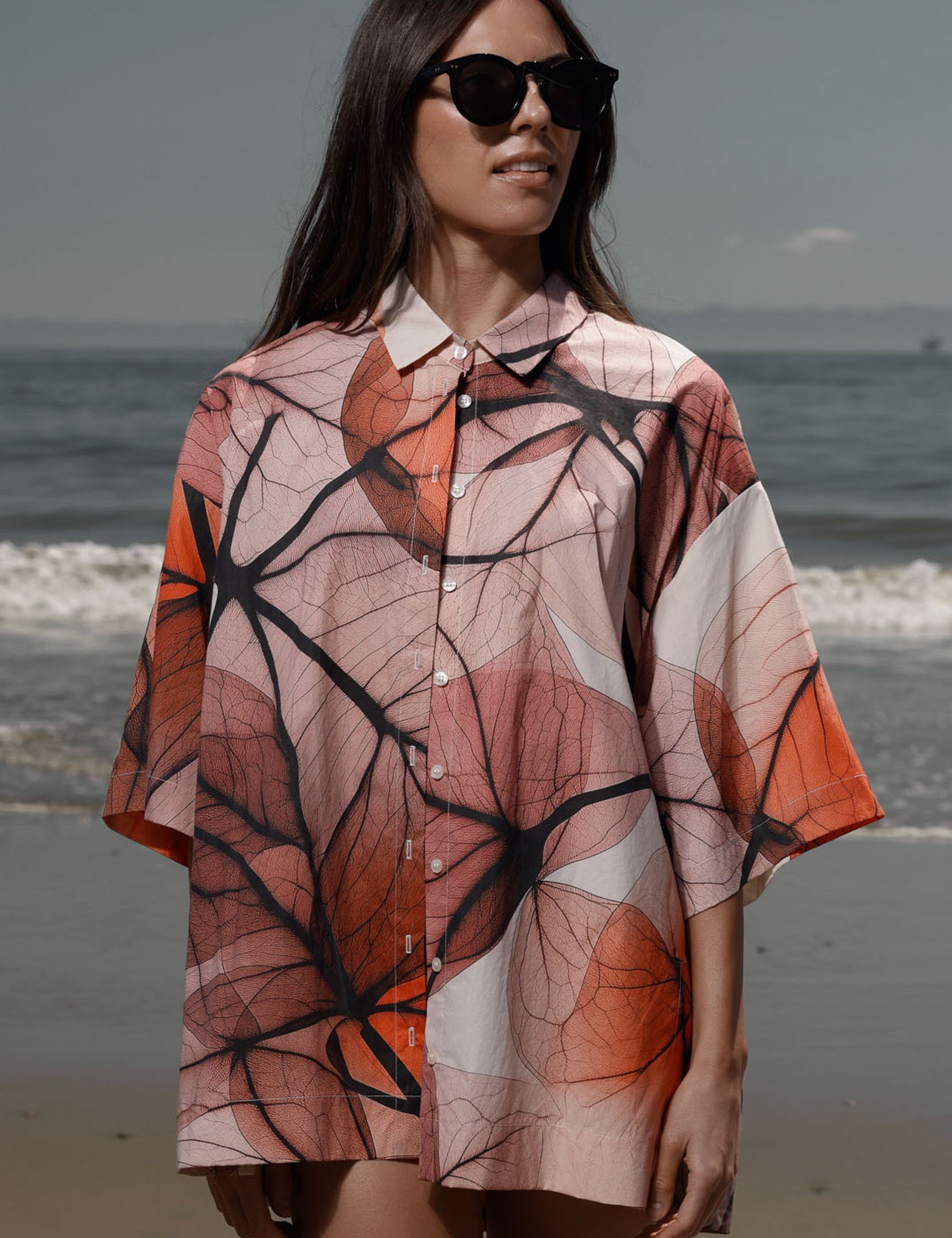 Aloha Shirt - Bougainvillea Shirting - Heidi Merrick