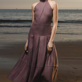 Nysa Dress - Lavender Linen - Heidi Merrick