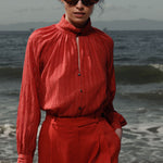Stallion Top - Cotton Lurex Gauze - Heidi Merrick