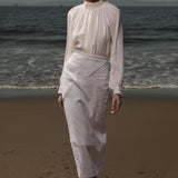 Verse Top - Ivory Tissue Linen - Heidi Merrick
