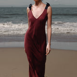 Marion Slip Dress - Burgundy - Heidi Merrick