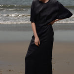 Fauna Dress - Black Linen - Heidi Merrick