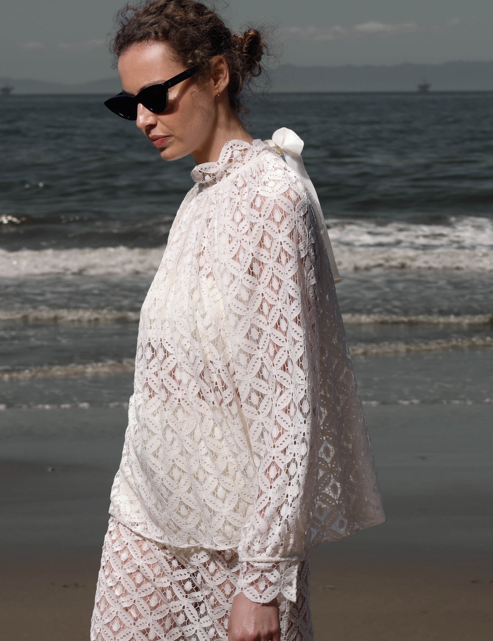 Missive Blouse - Clair de Lune Lace - Heidi Merrick
