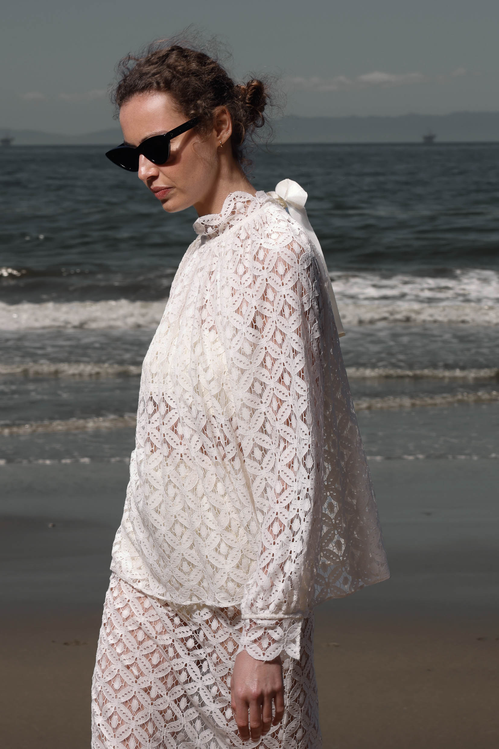 Missive Blouse - Clair de Lune Lace - Heidi Merrick