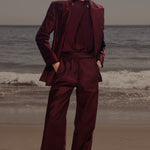Mars Blazer - Burgundy Velvet - Heidi Merrick