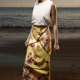 Geometry Skirt - Yellow Batik - Heidi Merrick