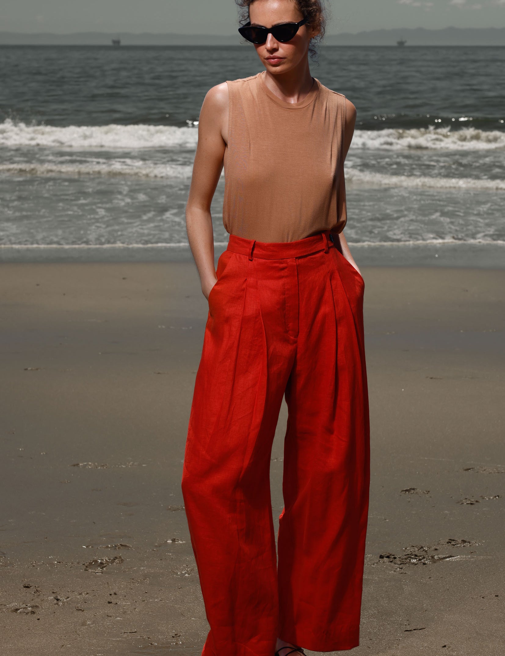 Chaplin Pant - Vermilion - Heidi Merrick