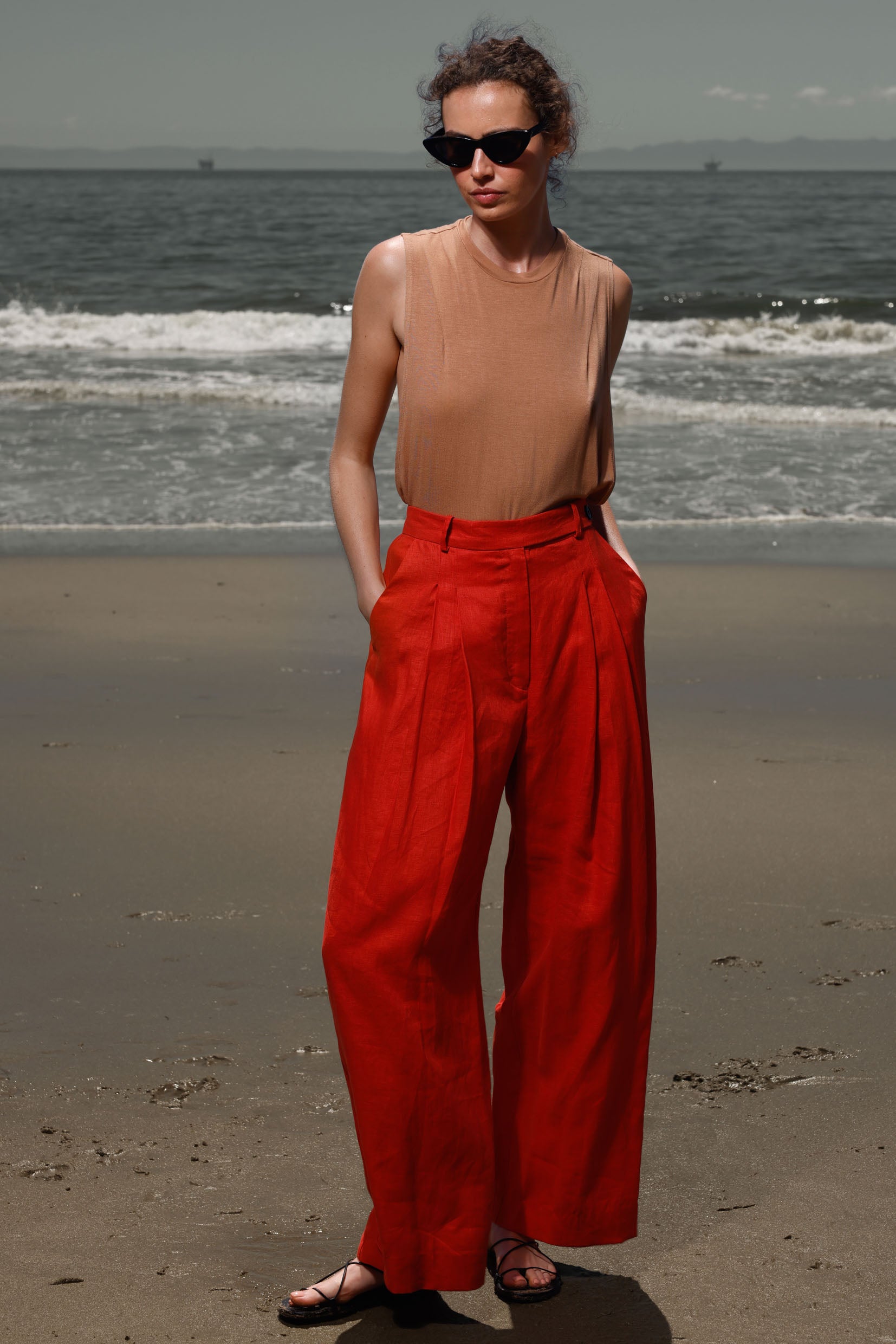 Chaplin Pant - Vermilion - Heidi Merrick
