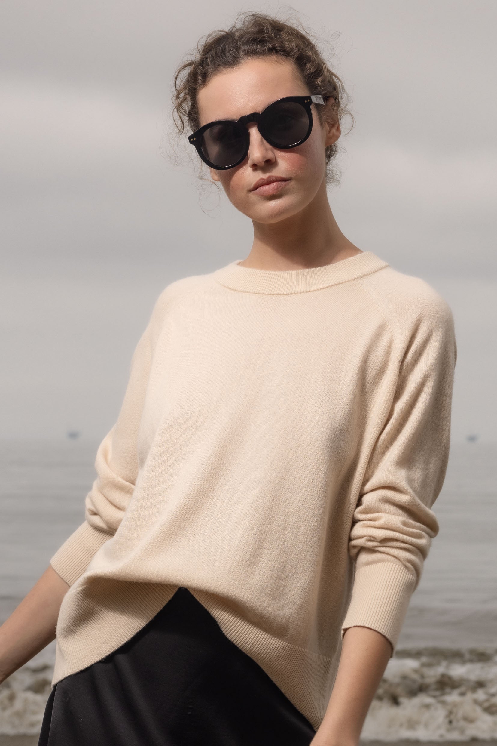 Daily Sweater - Antique Cream - Heidi Merrick