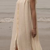 Sespe Dress - Ivory Tissue Linen - Heidi Merrick