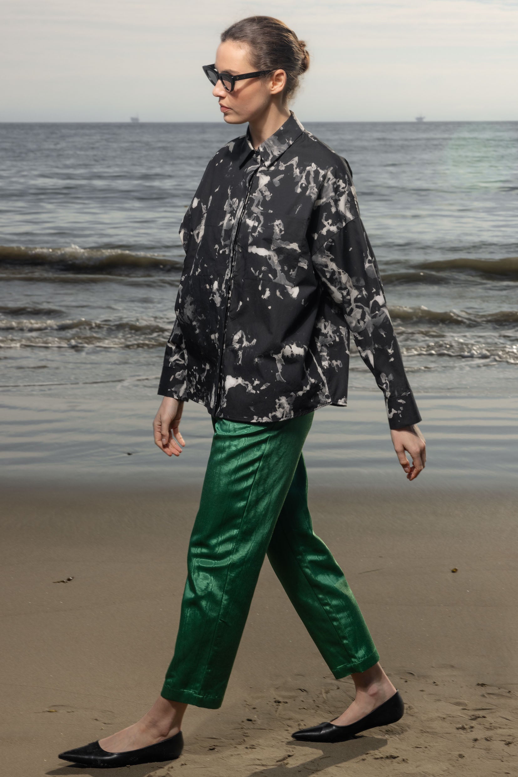 Lobel Top - Inghua Shirting - Heidi Merrick