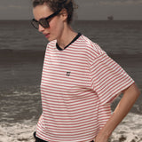 SRF LA Sailor Tee - White & Red Stripes