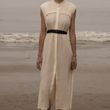 Sespe Dress - Ivory Tissue Linen - Heidi Merrick