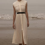 Sespe Dress - Ivory Tissue Linen - Heidi Merrick