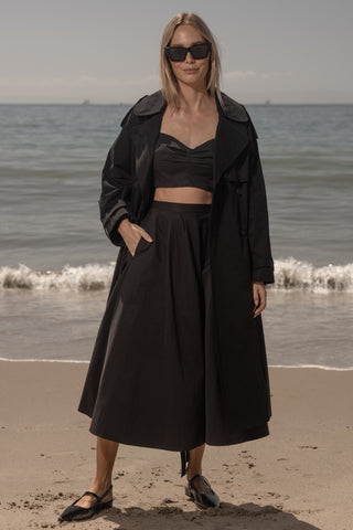 Calvi Top - Black Trench